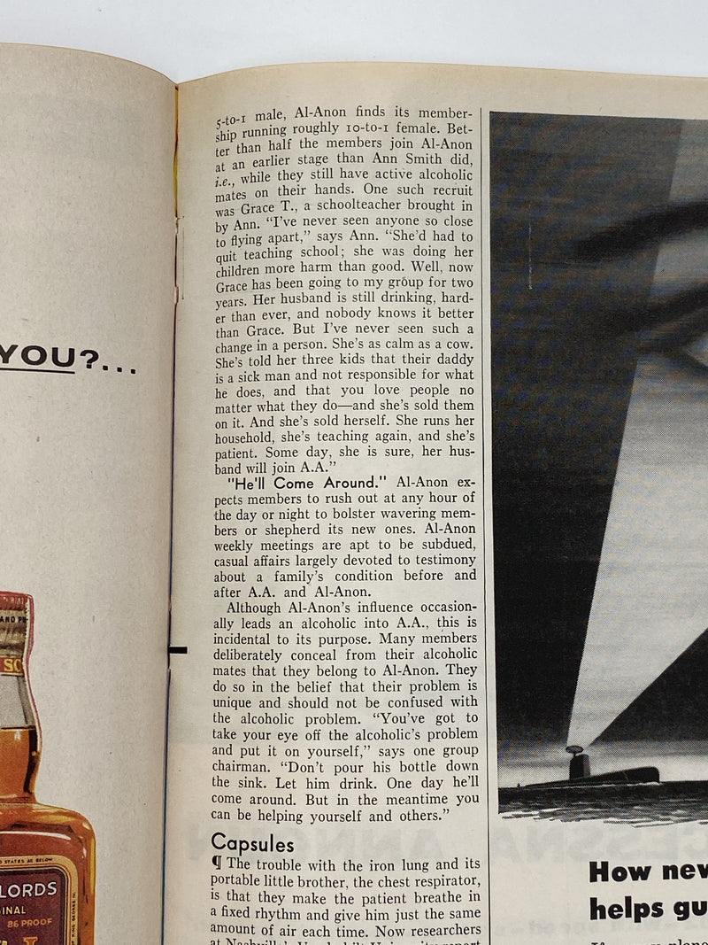 Time Magazine - AA’s Auxiliary - December 1956 Recovery Collectibles
