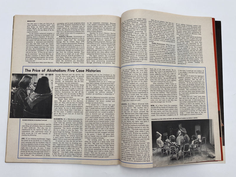 Time Magazine - Alcoholism - April 1974 Recovery Collectibles