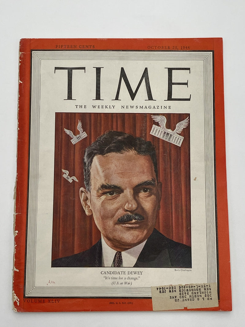 Time Magazine - Help for Drunkards - October 1944 Recovery Collectibles