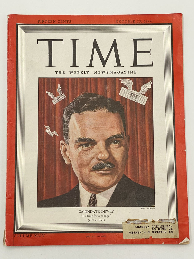 Time Magazine - Help for Drunkards - October 1944 Recovery Collectibles