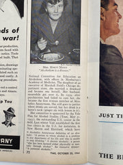 Time Magazine - Help for Drunkards - October 1944 Recovery Collectibles