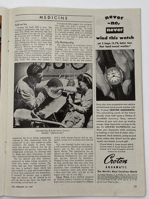 Time Magazine - Life Membership - February 1947 Recovery Collectibles