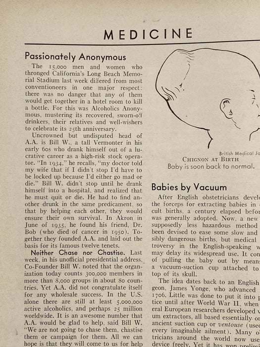 Time Magazine - Passionately Anonymous - July 1960 Recovery Collectibles