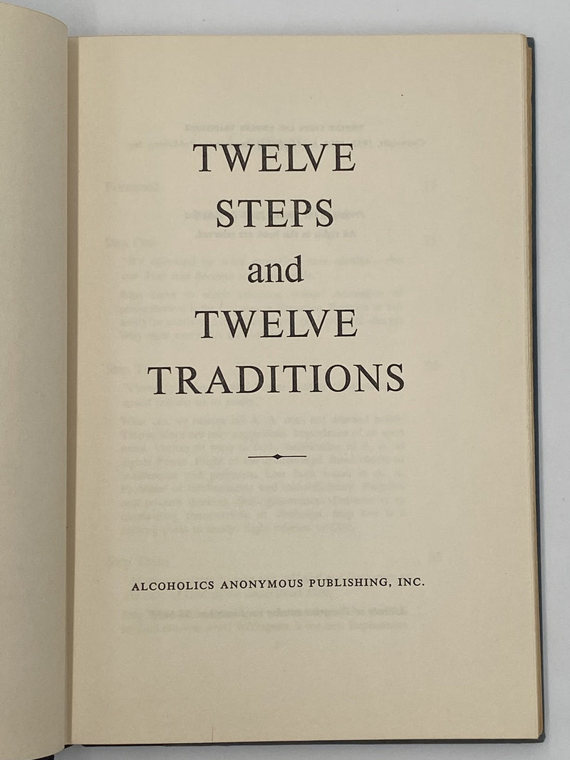 Twelve Steps And Twelve Traditions - 2nd Printing Dr. Sucher