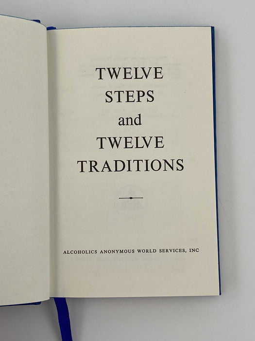 Twelve Steps and Twelve Traditions 15th Printing 1977 - Small Hardback Printing Recovery Collectibles