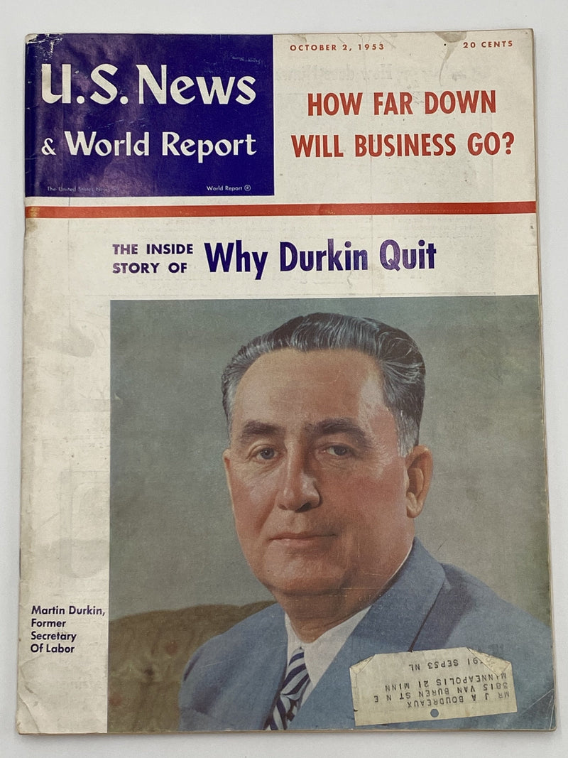 U.S. News & World Report - The Facts About Alcoholism - October 1953 Recovery Collectibles