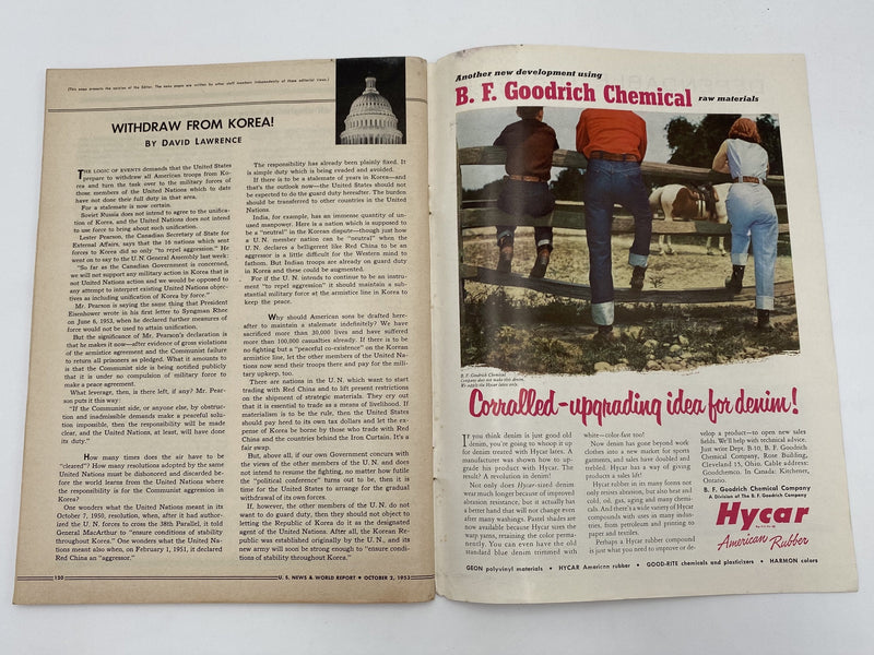 U.S. News & World Report - The Facts About Alcoholism - October 1953 Recovery Collectibles