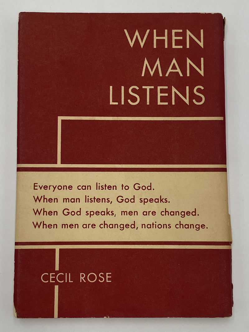 When Man Listens by Cecil Rose - 1939 Recovery Collectibles