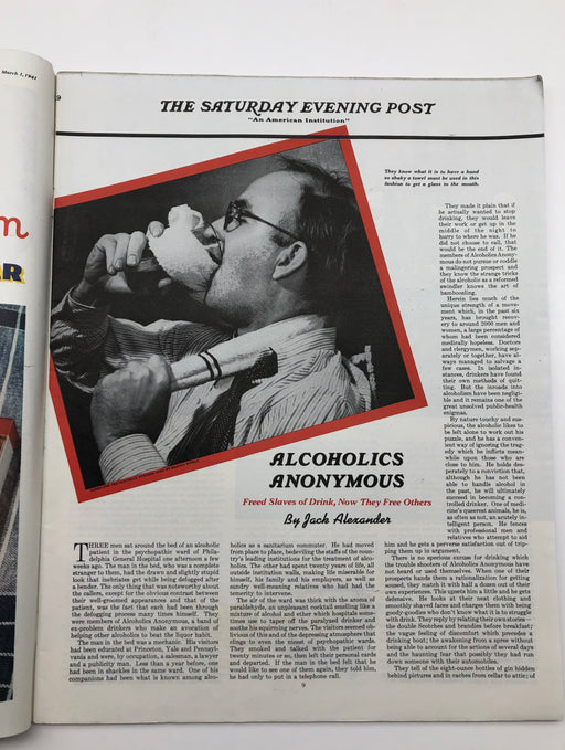 Saturday Evening Post from March 1, 1941 - Jack Alexander Article Recovery Collectibles