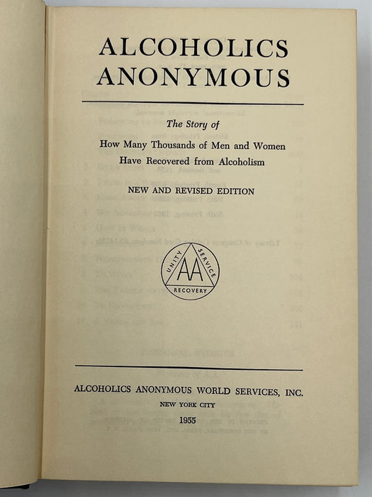 Alcoholics Anonymous Second Edition 6th Printing with ODJ Recovery Collectibles