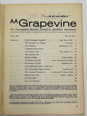 AA Grapevine from June 1963 - Conference News Flash Mark McConnell