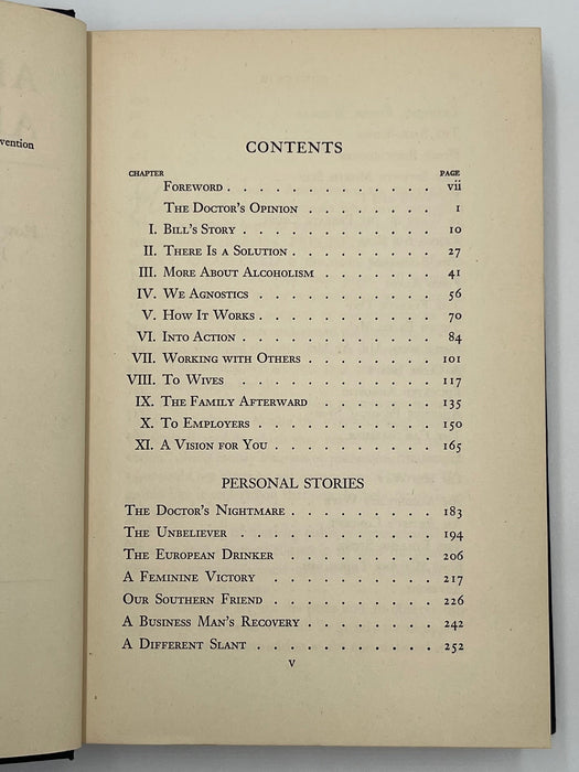 Alcoholics Anonymous First Edition 12th Printing 1948 - ODJ Recovery Collectibles
