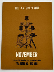 AA Grapevine from November 1958 - Traditions Month Mark McConnell