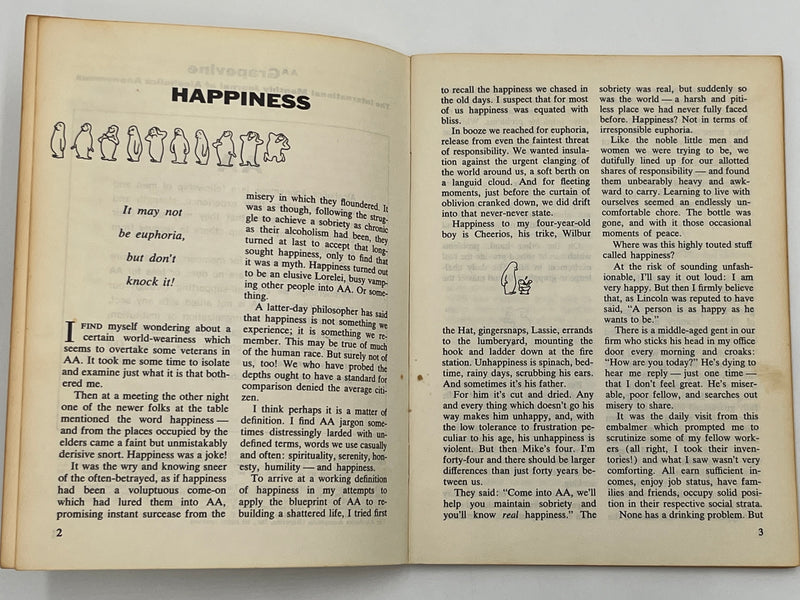 AA Grapevine from April 1965 - Happiness Mark McConnell