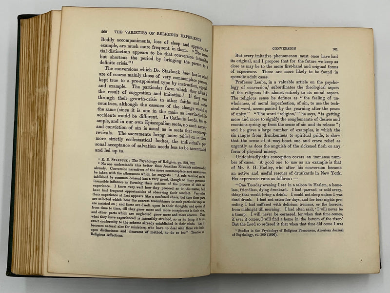 Varieties of Religious Experience by William James - 10th Printing 1904 Recovery Collectibles