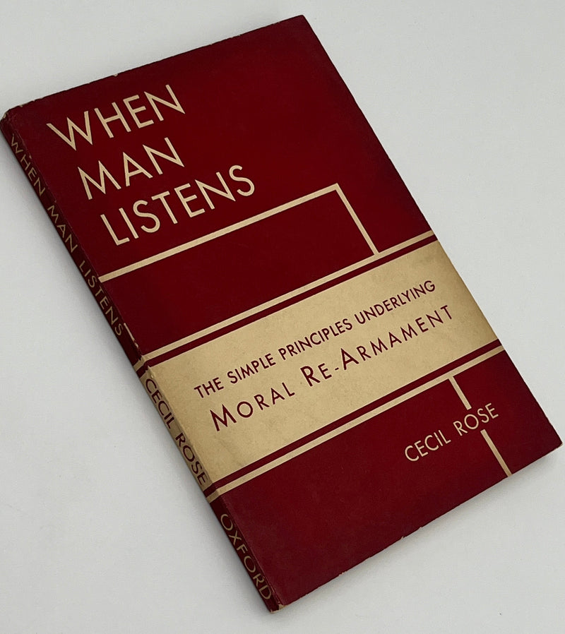 When Man Listens by Cecil Rose - 4th Printing - 1939 Recovery Collectibles