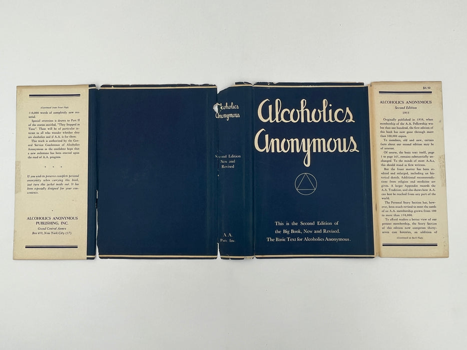 Alcoholics Anonymous Second Edition First Printing from 1955 - Original Jacket Recovery Collectibles