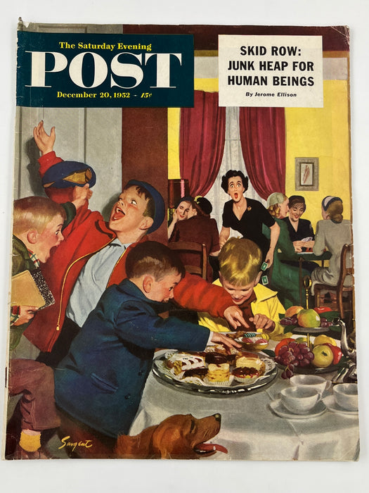 Saturday Evening Post from December 20, 1952 - The Shame of Skid Row Recovery Collectibles