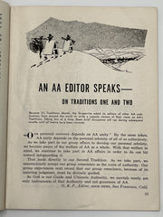 AA Grapevine from November 1958 - Traditions Month Mark McConnell