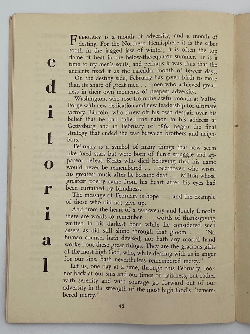 AA Grapevine - February 1954 - A Fragment of History by Bill Recovery Collectibles
