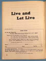 AA Grapevine - August 1965 - The Saga of William Recovery Collectibles