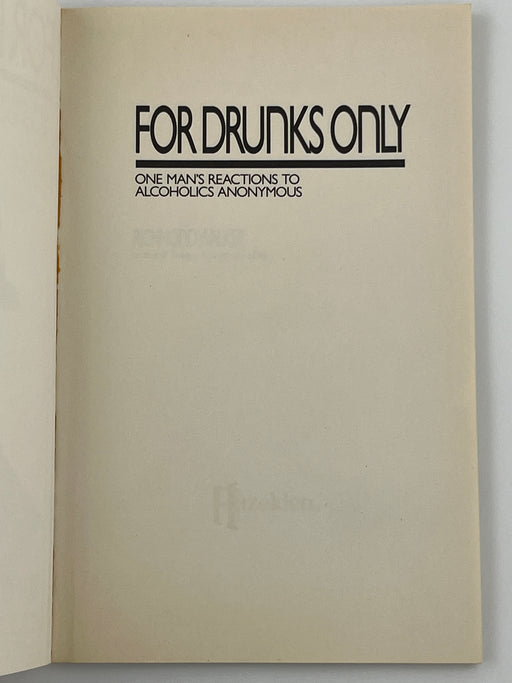 For Drunks Only by Richmond Walker from 1987 Recovery Collectibles