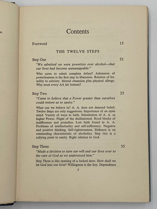 Twelve Steps and Twelve Traditions First Printing from 1953 Recovery Collectibles