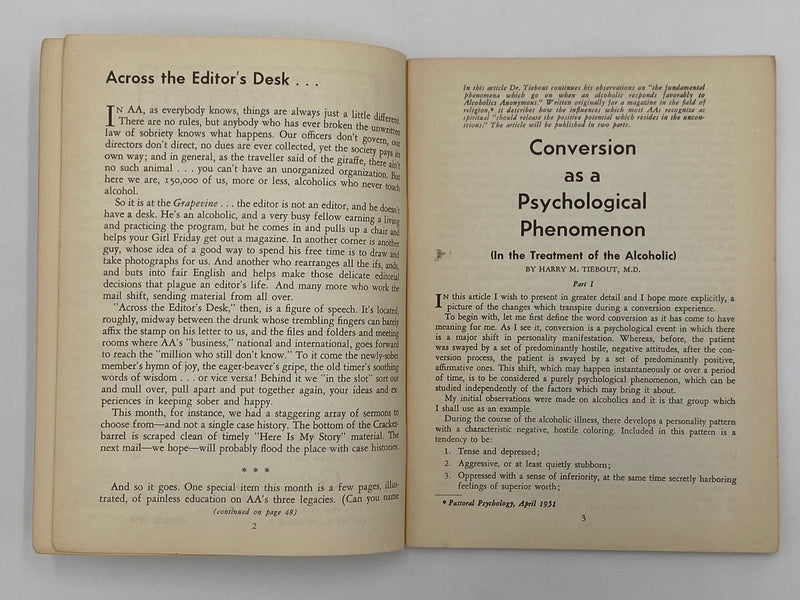 AA Grapevine - Conversion As A Psychological Phenomenon - March 1954 Alabama