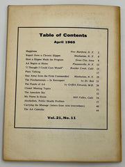 AA Grapevine from April 1965 - Happiness Mark McConnell