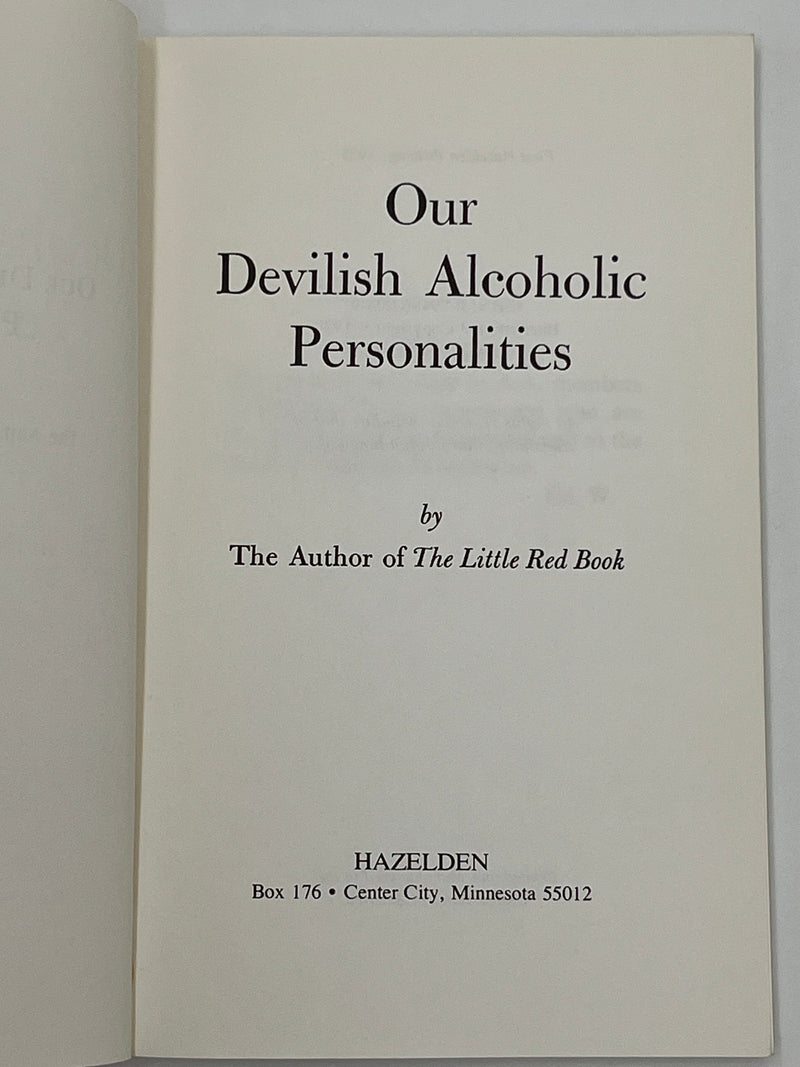 Our Devilish Alcoholic Personalities by the Author of the Little Red Book - 1975 Recovery Collectibles