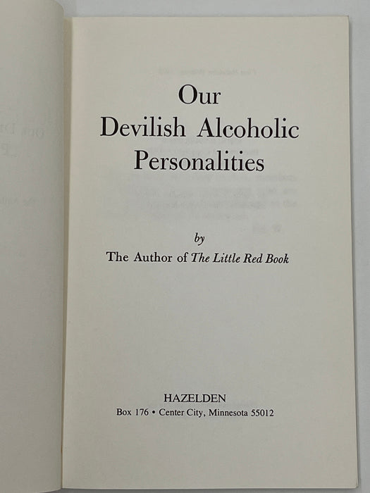 Our Devilish Alcoholic Personalities by the Author of the Little Red Book - 1975 Recovery Collectibles