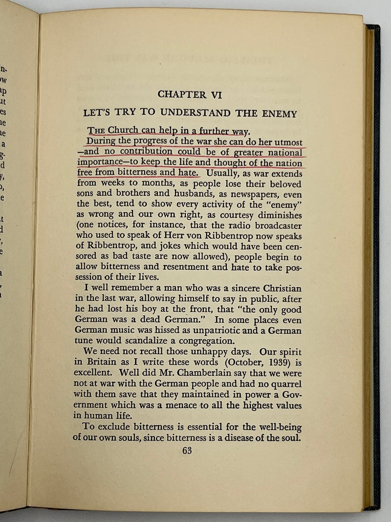 Thinking Aloud in War-Time by Leslie D. Weatherhead Recovery Collectibles