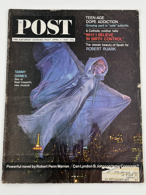 Saturday Evening Post from April 4, 1964 - Teen-Age Dope Addiction Recovery Collectibles
