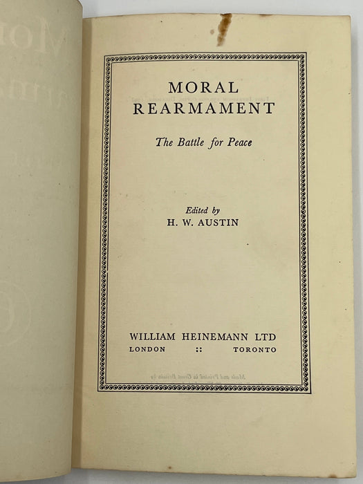 H.W. “Bunny” Austin: Moral Re-Armament Book Collection Recovery Collectibles