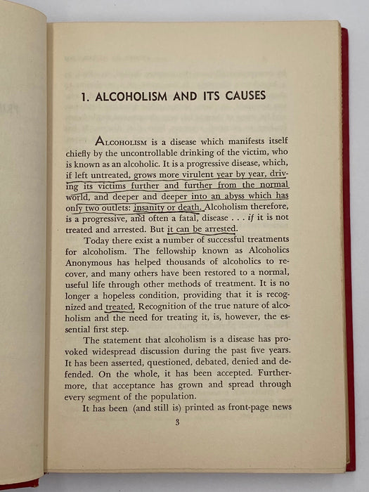 Primer On Alcoholism by Marty Mann - 1950 First Edition 1st Printing David Shaw