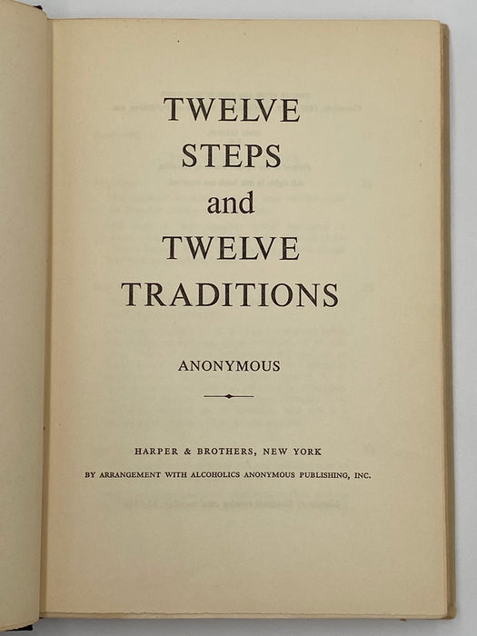 Harper First Printing of Twelve Steps and Twelve Traditions from 1953 Recovery Collectibles