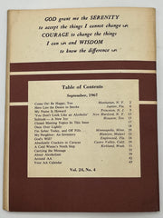 AA Grapevine from September 1967 - Stop Smoking Mark McConnell