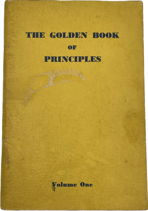 SIGNED Book with original Retreat Picture - The Golden Book of Principles by Father John Doe(Ralph Pfau) - 1st Printing Recovery Collectibles