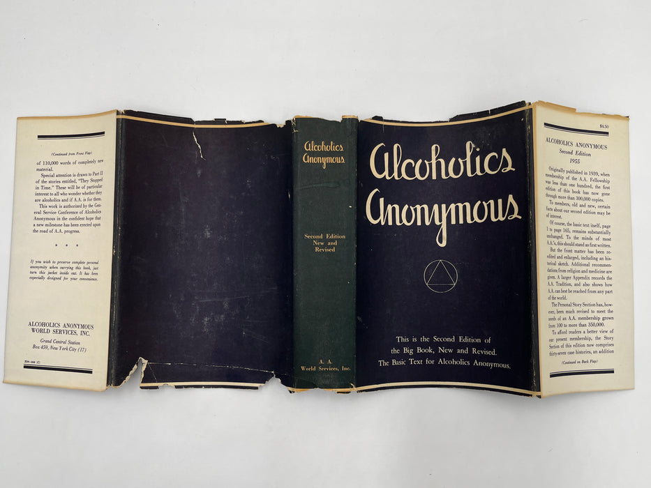 Alcoholics Anonymous Second Edition 8th Printing with ODJ Recovery Collectibles