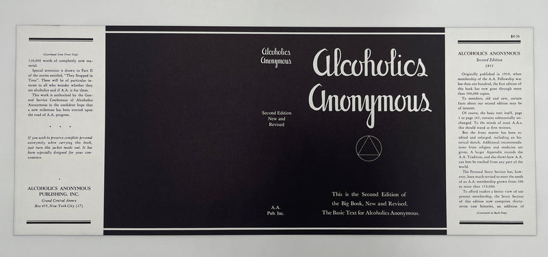 Second Edition AA Pub. Reproduction Dust Jacket Recovery Collectibles