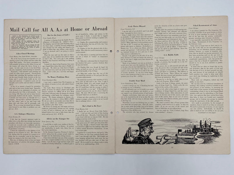 The A.A. GRAPEVINE March 1948 Recovery Collectibles