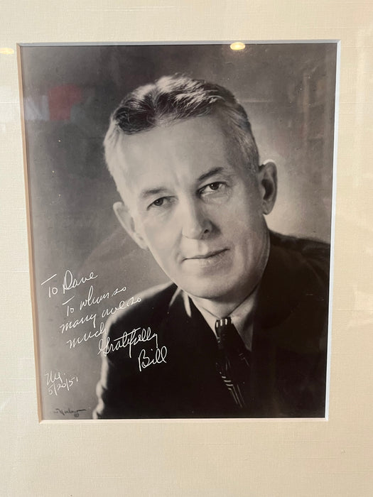 Framed and Signed Picture of Bill Wilson to Dave Bancroft Recovery Collectibles