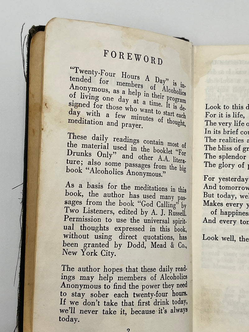 Twenty-Four Hours a Day - 2nd Hazelden Printing Recovery Collectibles
