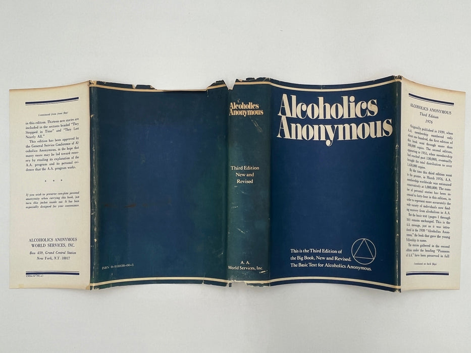 Alcoholics Anonymous Third Edition First Printing from 1976 Recovery Collectibles