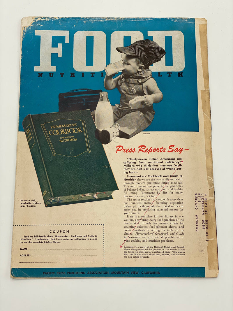 Health Magazine - Alcoholism Can Be Cured - June 1947 Recovery Collectibles
