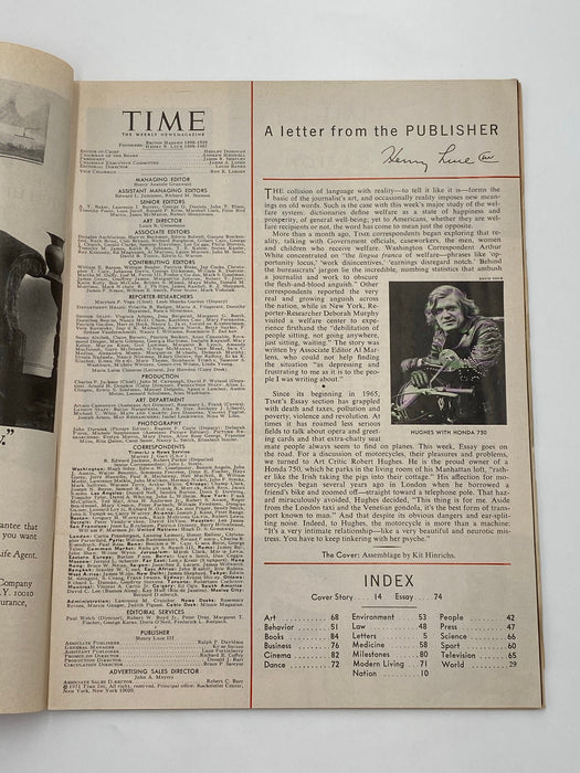 Time Magazine - Anonymous Ally - February 8, 1971 Recovery Collectibles