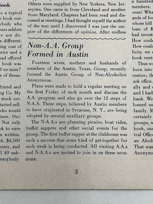 The A.A. GRAPEVINE from July 1947 Recovery Collectibles