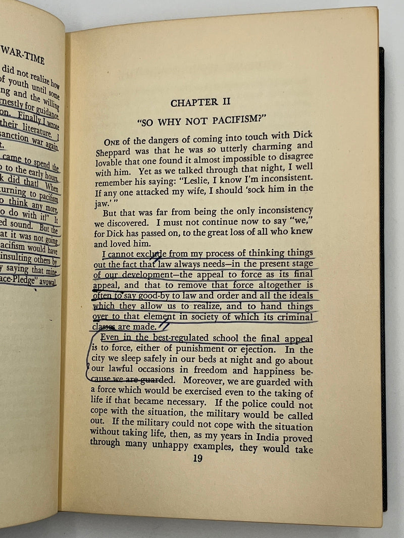 Thinking Aloud in War-Time by Leslie D. Weatherhead Recovery Collectibles