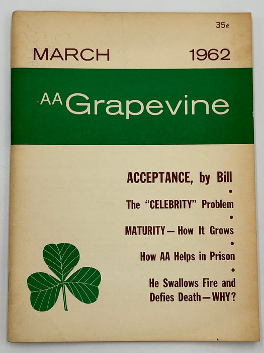 AA Grapevine from March 1962 - Acceptance by Bill Mark McConnell