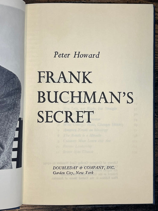 Frank Buchman’s Secret by Peter Howard David Shaw